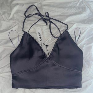PURPLE GARAGE HALTER TOP